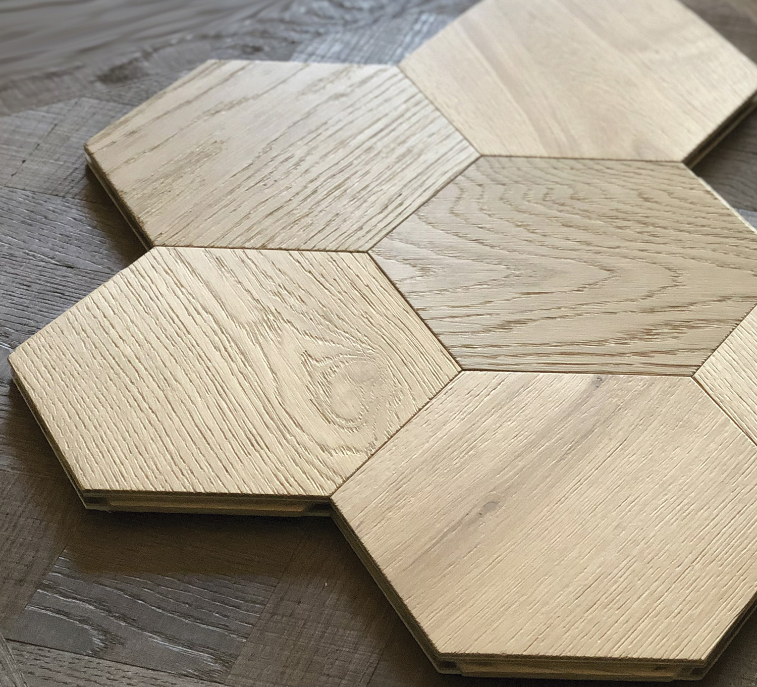 Parquet modelo signature hexagono